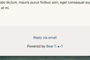 How i: Add 'Reply via Email' links
